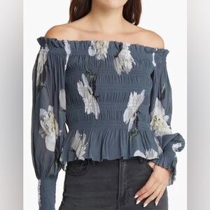 All Saints Off the Shoulder Blouse size 2